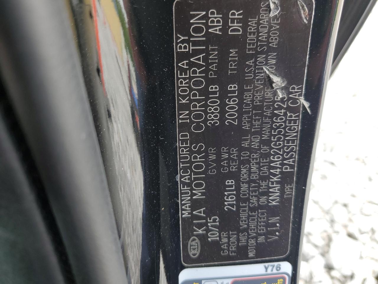 2016 Kia Forte Lx VIN: KNAFK4A62G5536425 Lot: 66521554