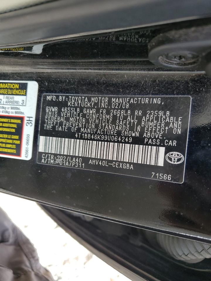 4T1BB46K99U064249 2009 Toyota Camry Hybrid