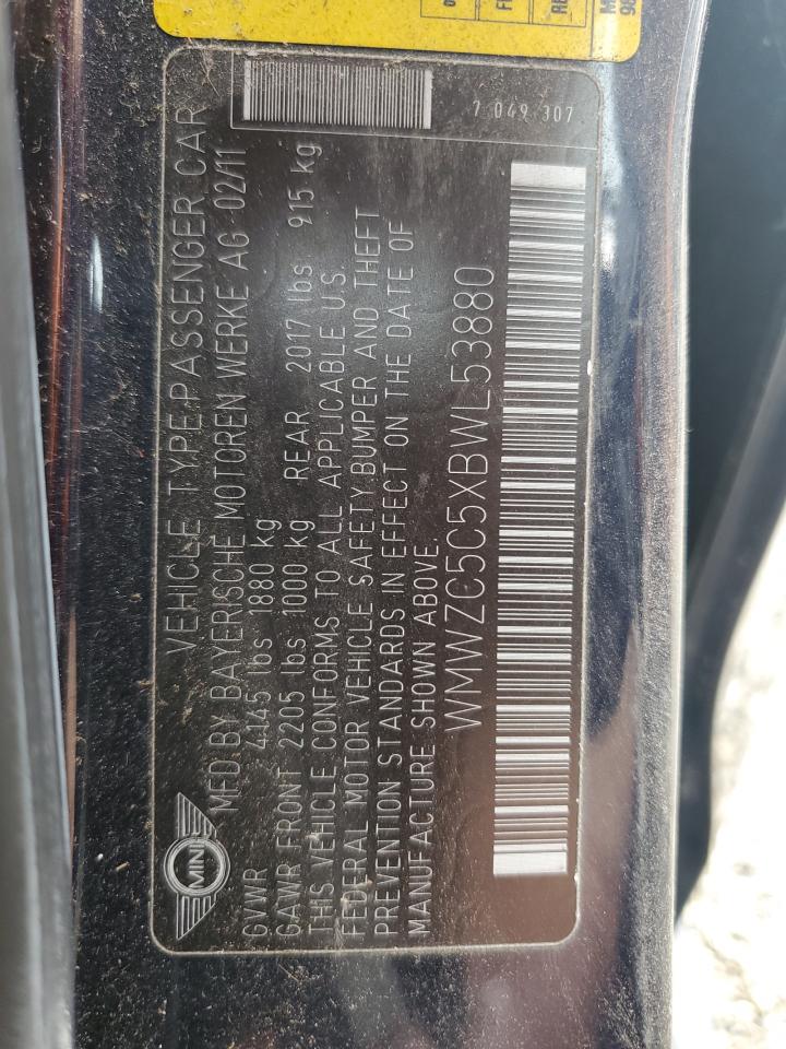 2011 Mini Cooper S Countryman VIN: WMWZC5C5XBWL53880 Lot: 67590264