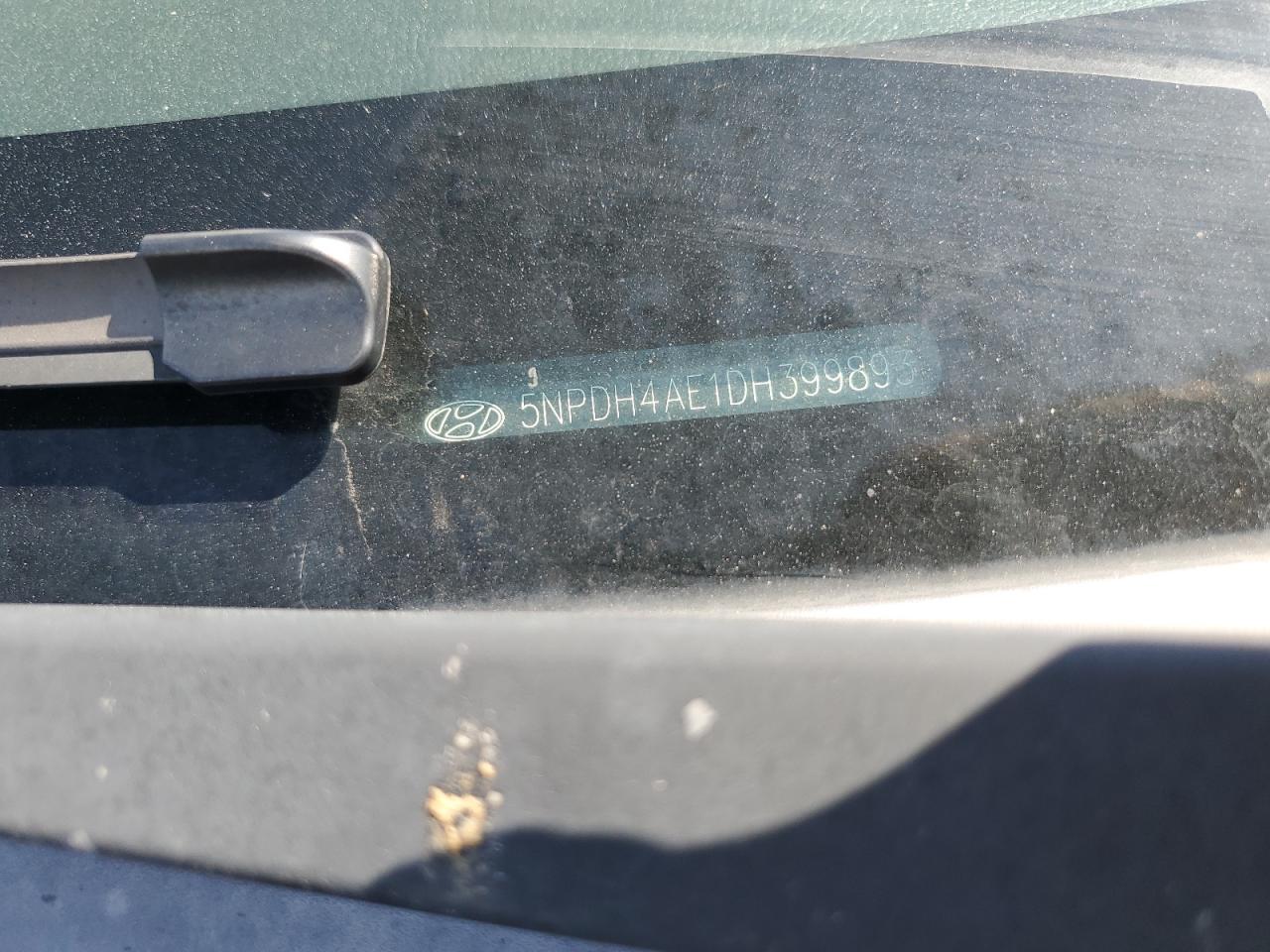 2013 Hyundai Elantra Gls VIN: 5NPDH4AE1DH399893 Lot: 67714144