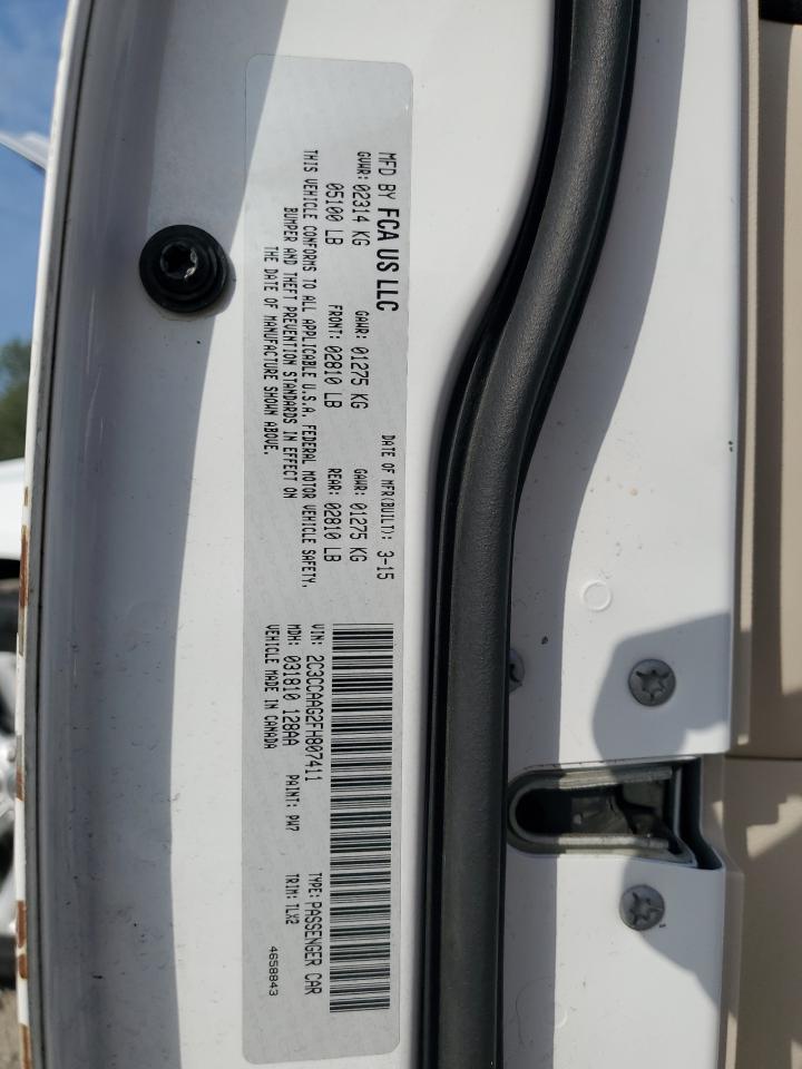 2015 Chrysler 300 Limited VIN: 2C3CCAAG2FH807411 Lot: 66927724