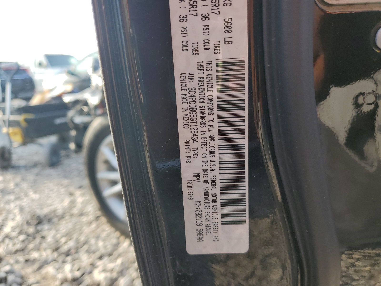 3C4PDDBG5GT129434 2016 Dodge Journey Sxt