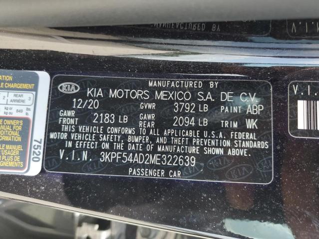 3KPF54AD2ME322639 Kia Forte EX 12