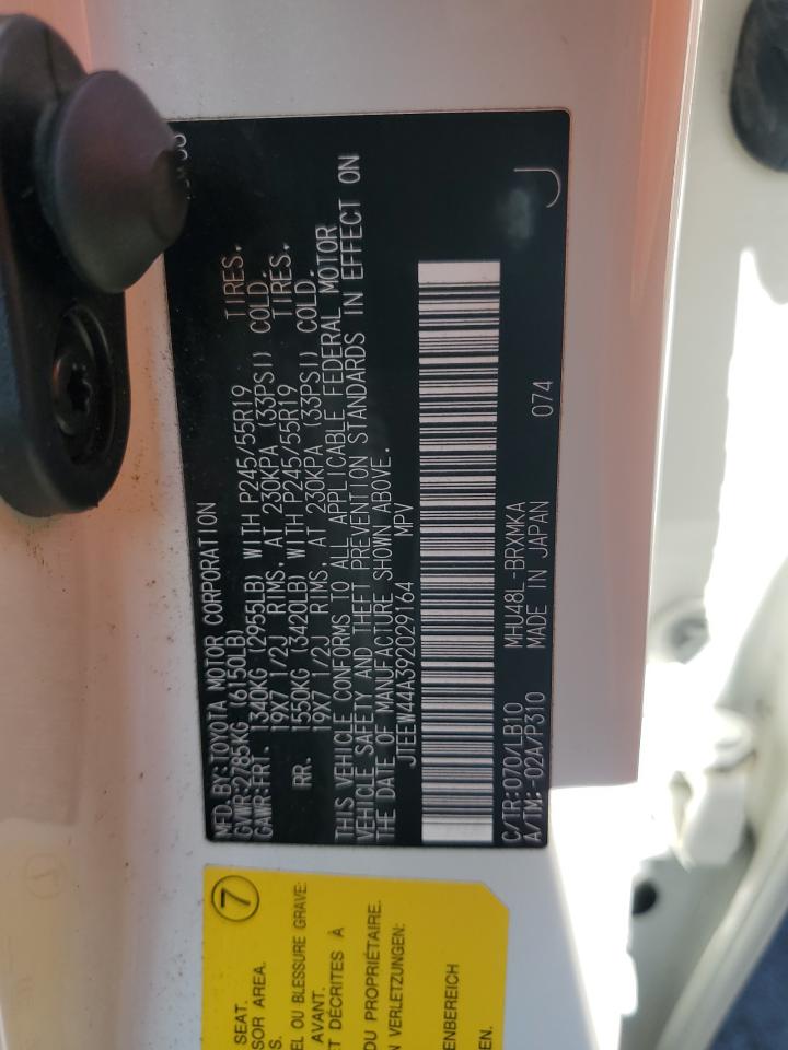 2009 Toyota Highlander Hybrid Limited VIN: JTEEW44A392029164 Lot: 66726964