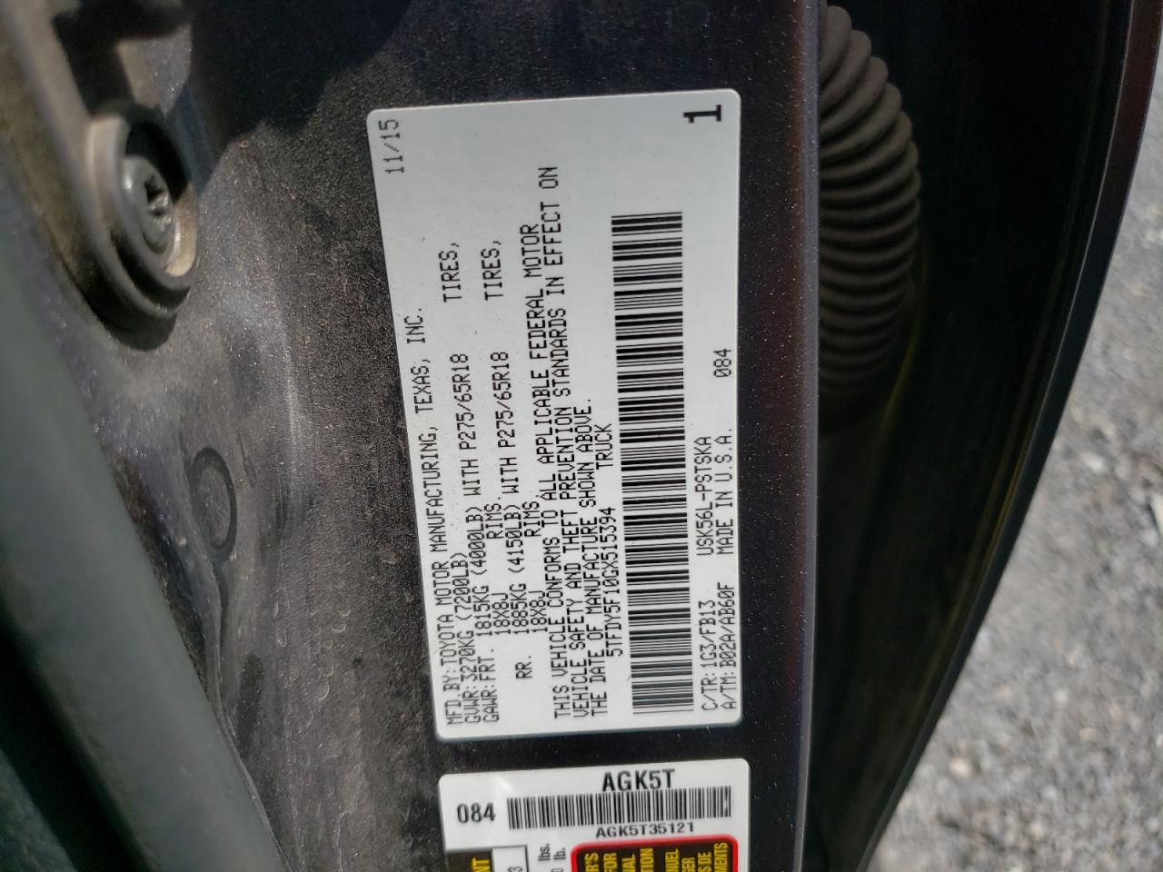 5TFDY5F10GX515394 2016 Toyota Tundra Crewmax Sr5