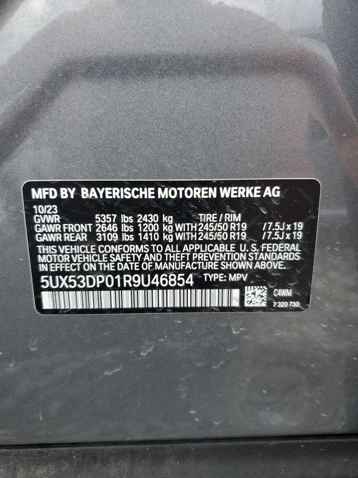 5UX53DP01R9U46854 2024 BMW X3 xDrive30I