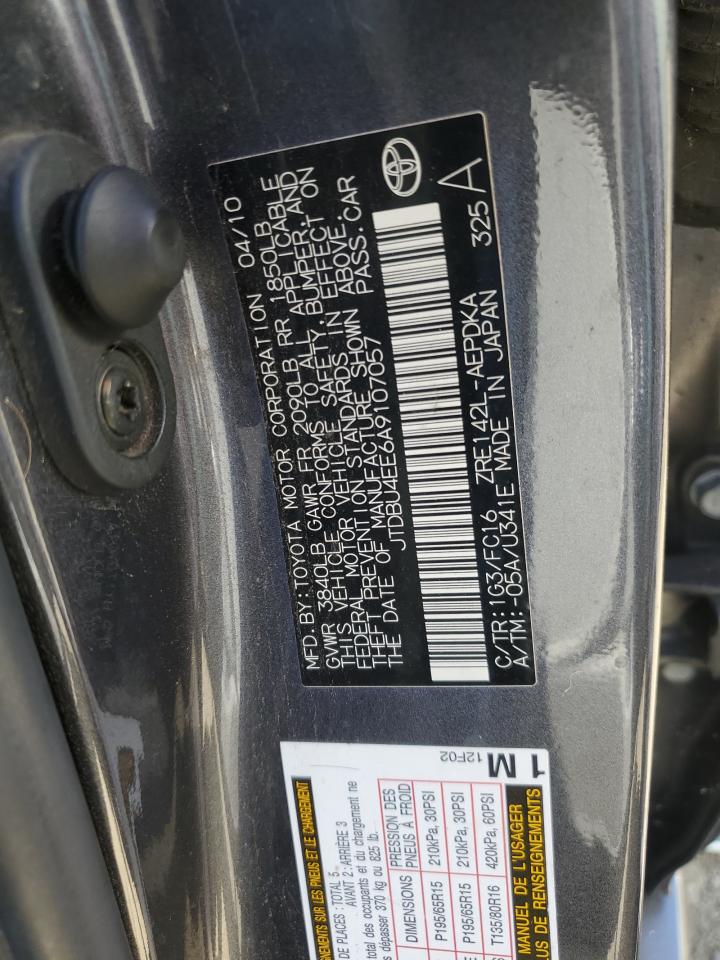 JTDBU4EE6A9107057 2010 Toyota Corolla Base