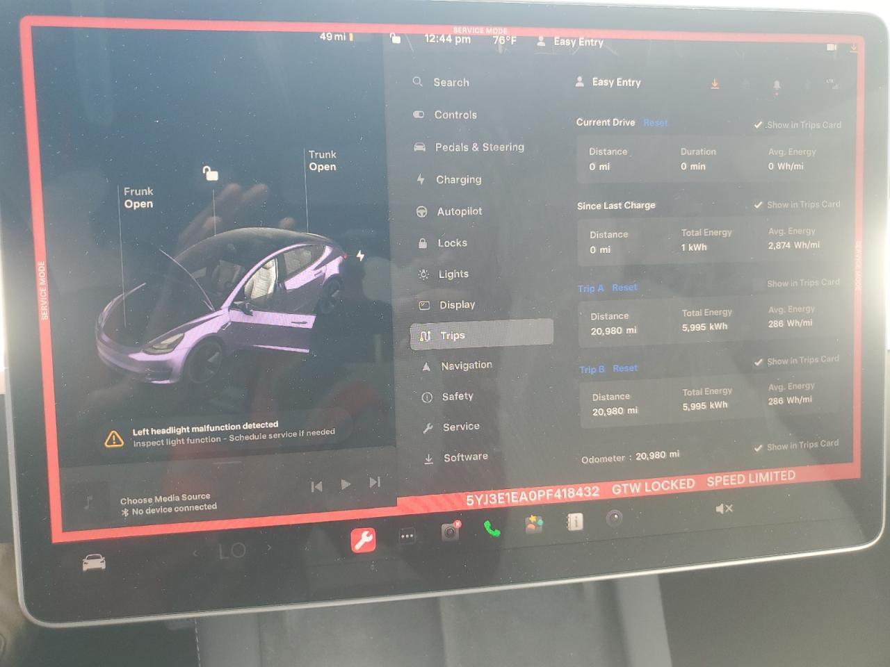 5YJ3E1EA0PF418432 2023 Tesla Model 3