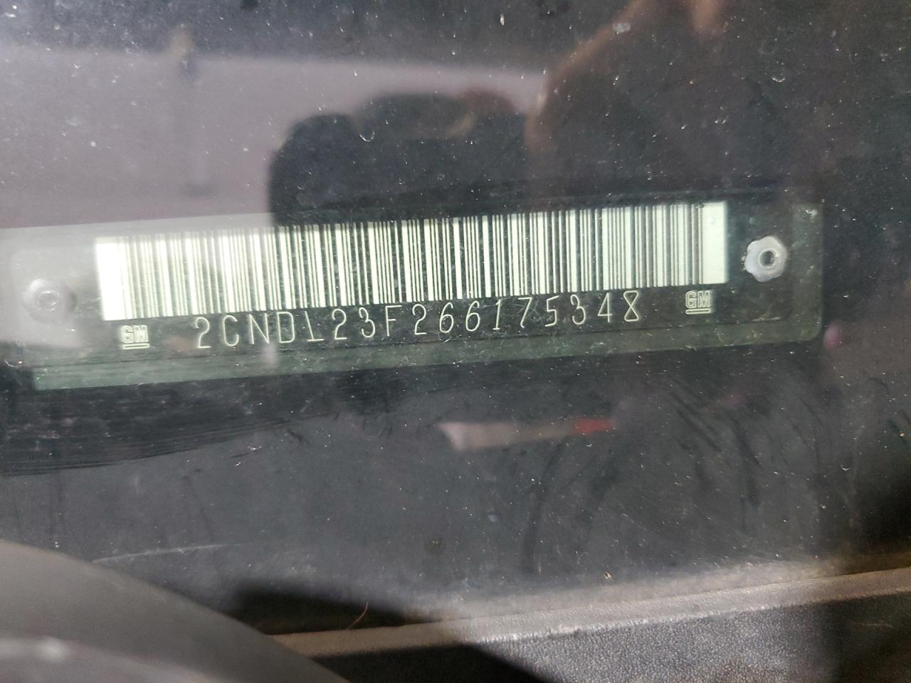 2006 Chevrolet Equinox Ls VIN: 2CNDL23F266175348 Lot: 66362914