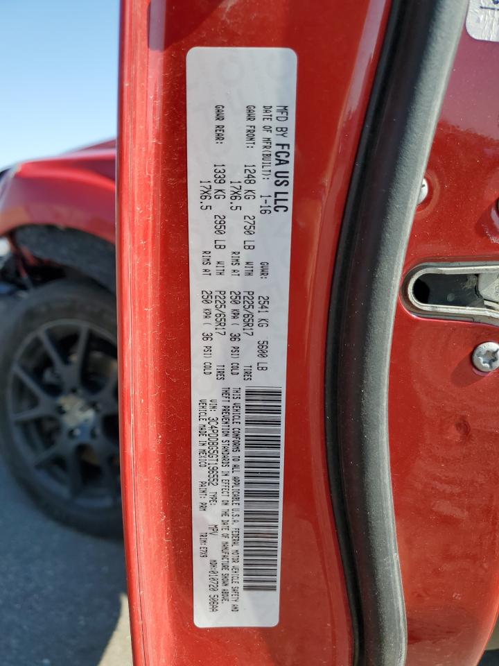 2016 Dodge Journey Sxt VIN: 3C4PDDBG5GT196552 Lot: 67050944