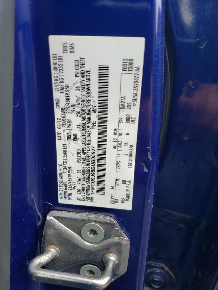 2013 Ford Escape Titanium VIN: 1FMCU9J98DUB05527 Lot: 65976744