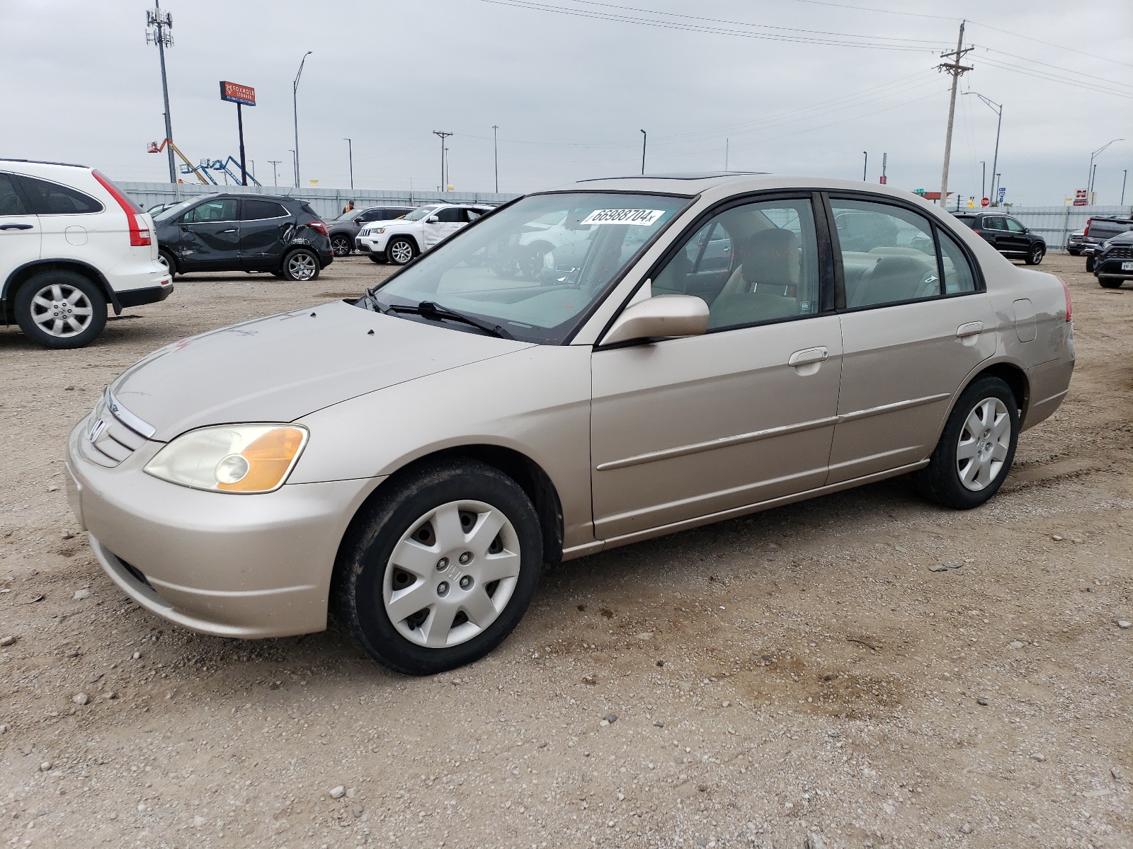 1HGES26771L075800 2001 Honda Civic Ex