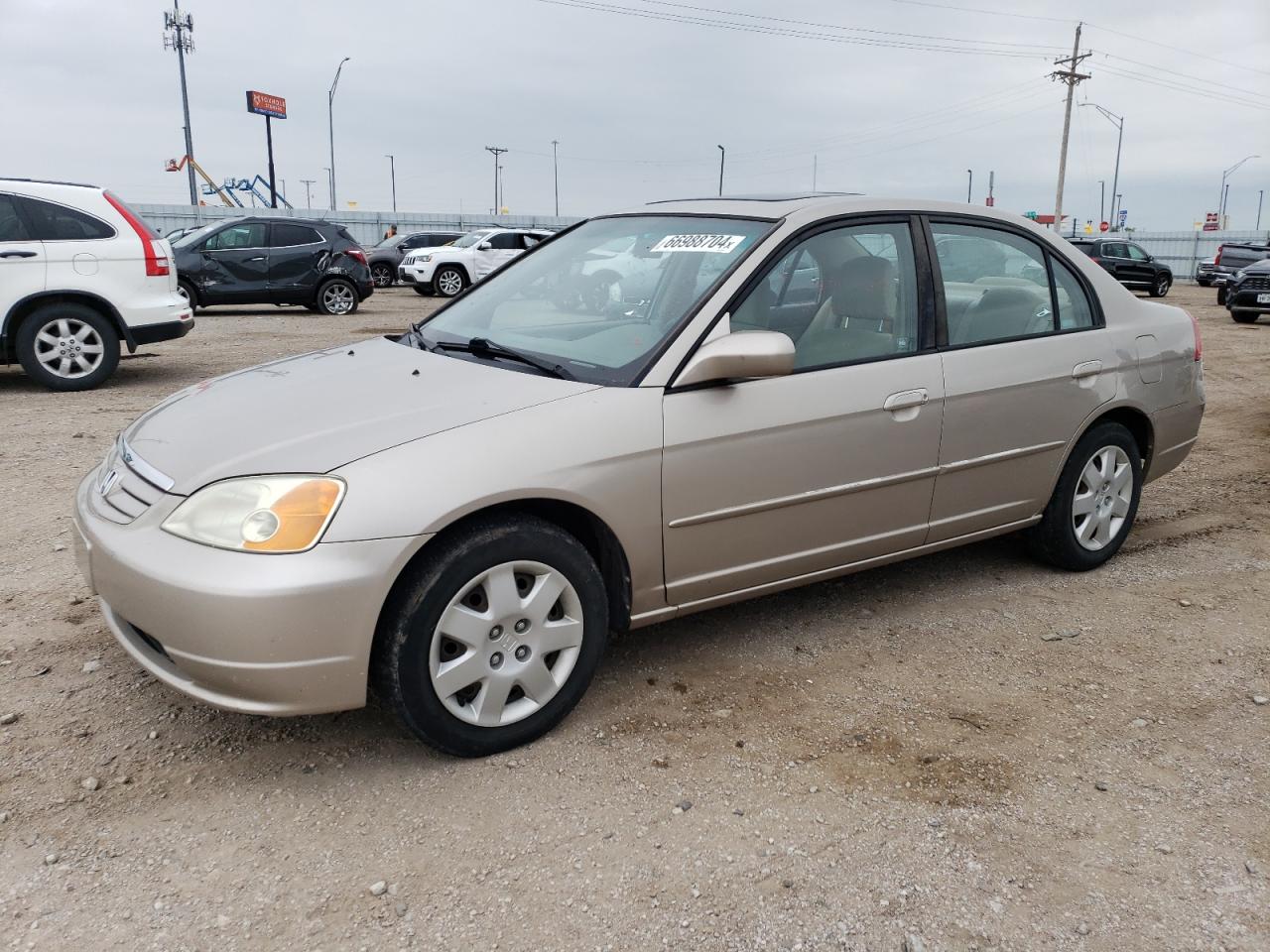 2001 Honda Civic Ex VIN: 1HGES26771L075800 Lot: 66988704