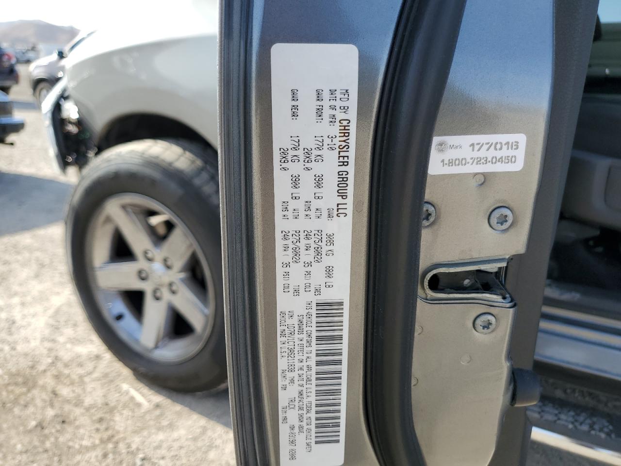 1D7RV1CT3AS211838 2010 Dodge Ram 1500