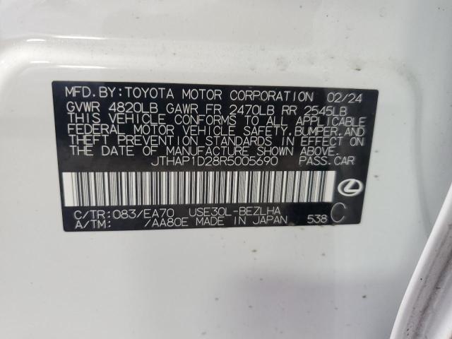 JTHAP1D28R5005690 Lexus IS 500 F S 12