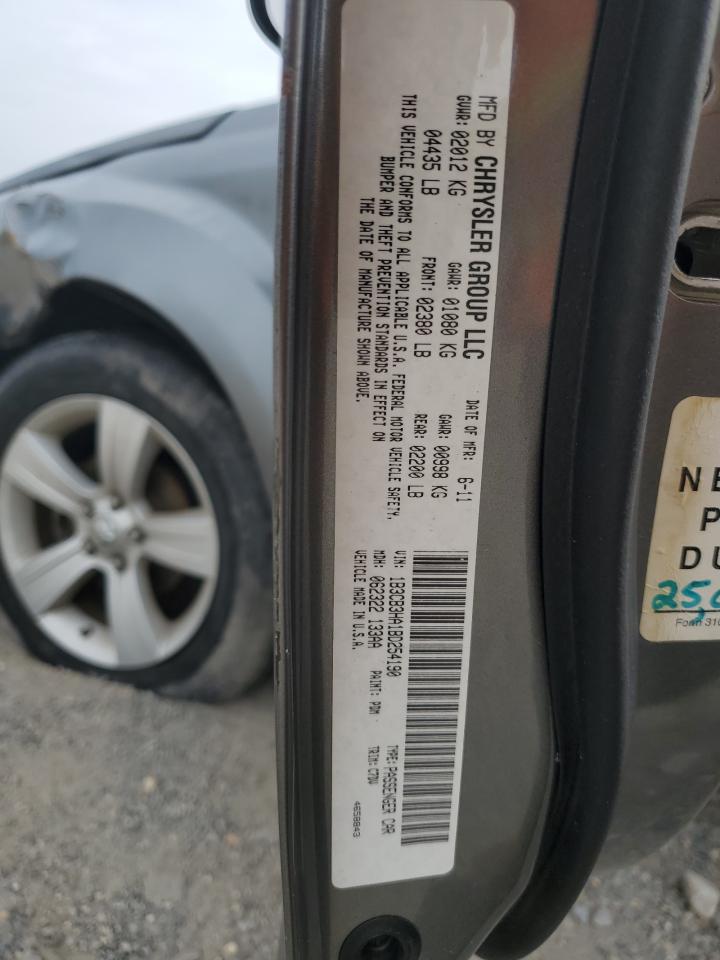 2011 Dodge Caliber Mainstreet VIN: 1B3CB3HA1BD254190 Lot: 67846734