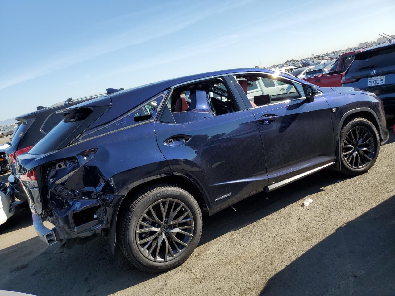 2022 Lexus Rx 450H F Sport VIN: 2T2YGMDA2NC093783 Lot: 68711234