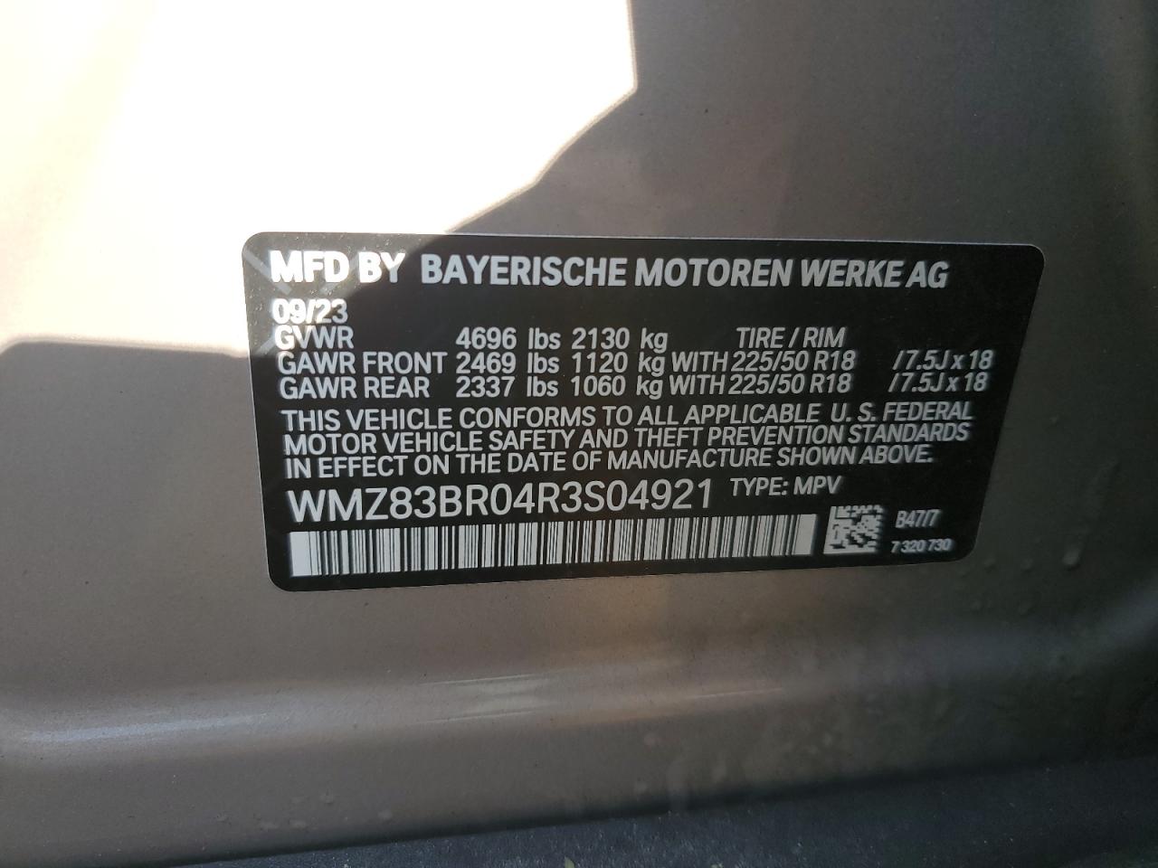 2024 Mini Cooper S Countryman All4 VIN: WMZ83BR04R3S04921 Lot: 67382244