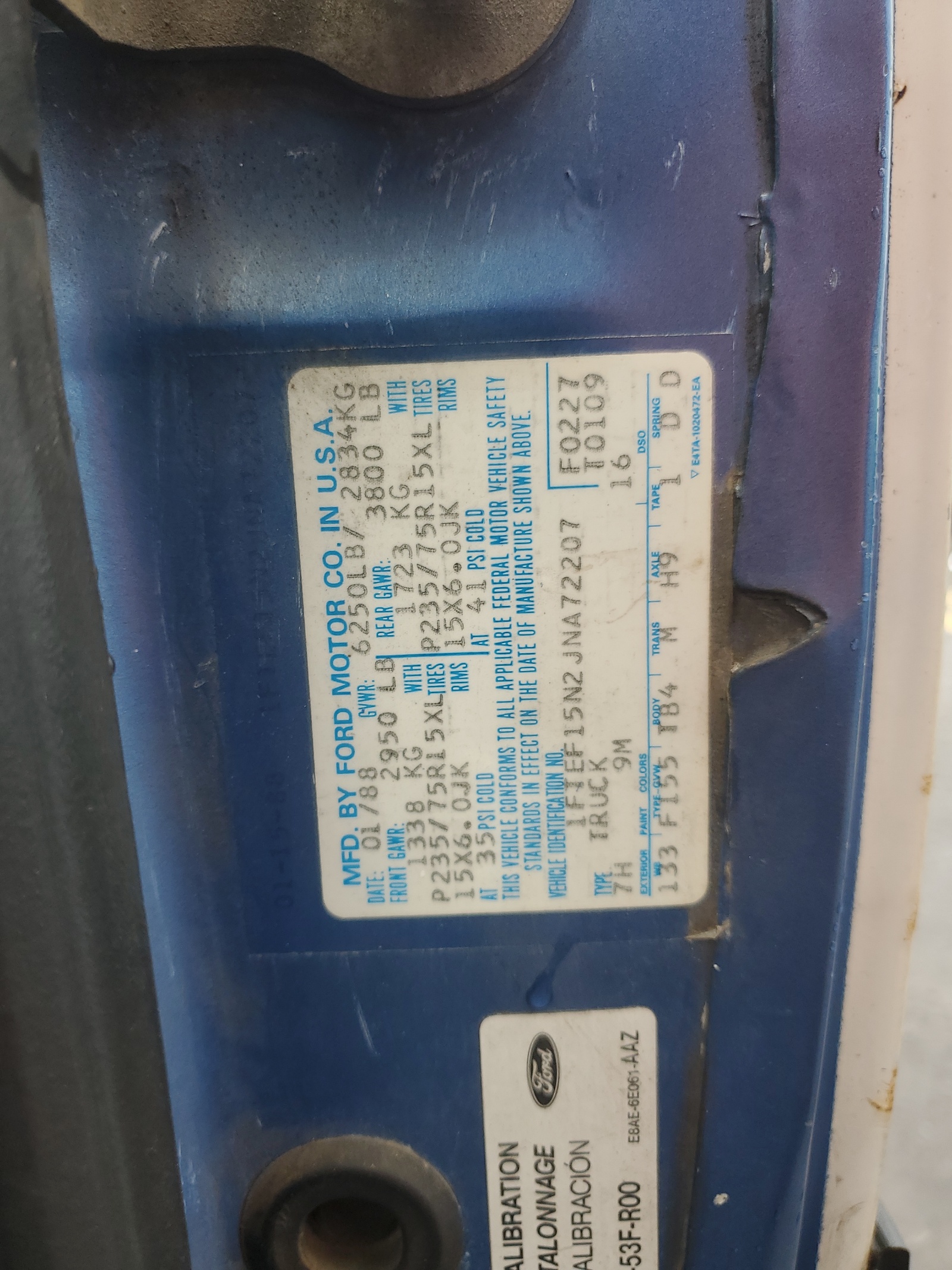 1FTEF15N2JNA72207 1988 Ford F150