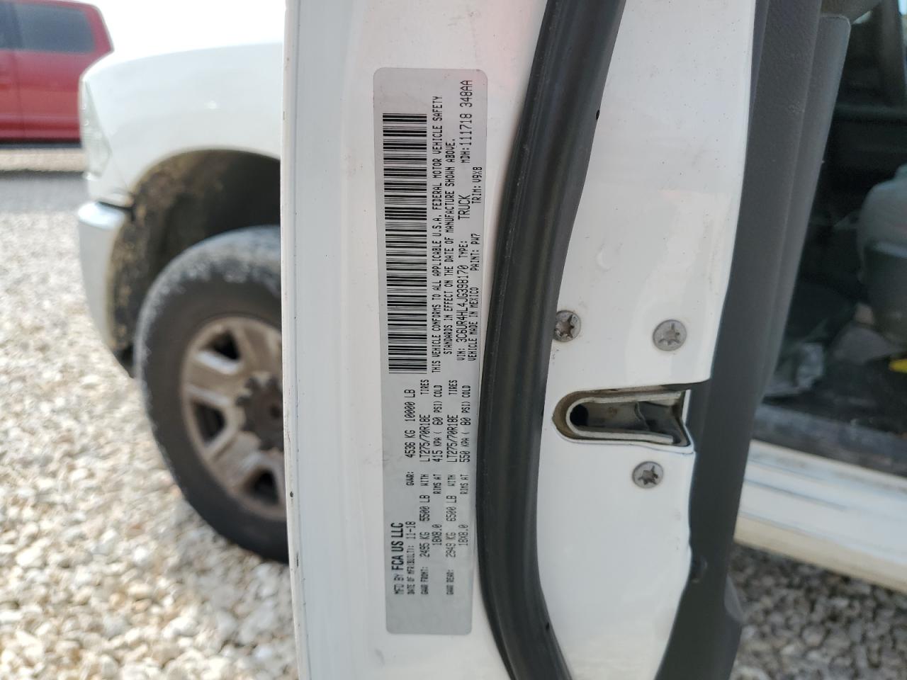 2018 Ram 2500 St VIN: 3C6UR4HL4JG398170 Lot: 66897394