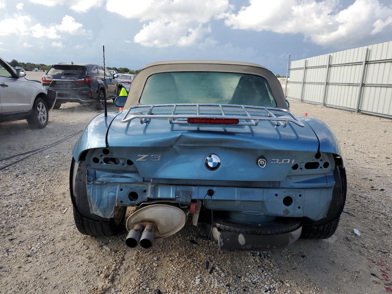 2001 BMW Z3 3.0 VIN: WBACN53421LJ58329 Lot: 67878914