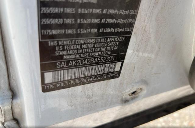 SALAK2D42BA552306 2011 Land Rover Lr4 Hse Luxury