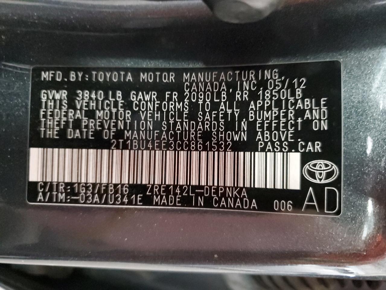 2012 Toyota Corolla - Image 14