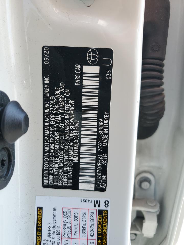 NMTKHMBX0LR118049 2020 Toyota C-Hr Xle