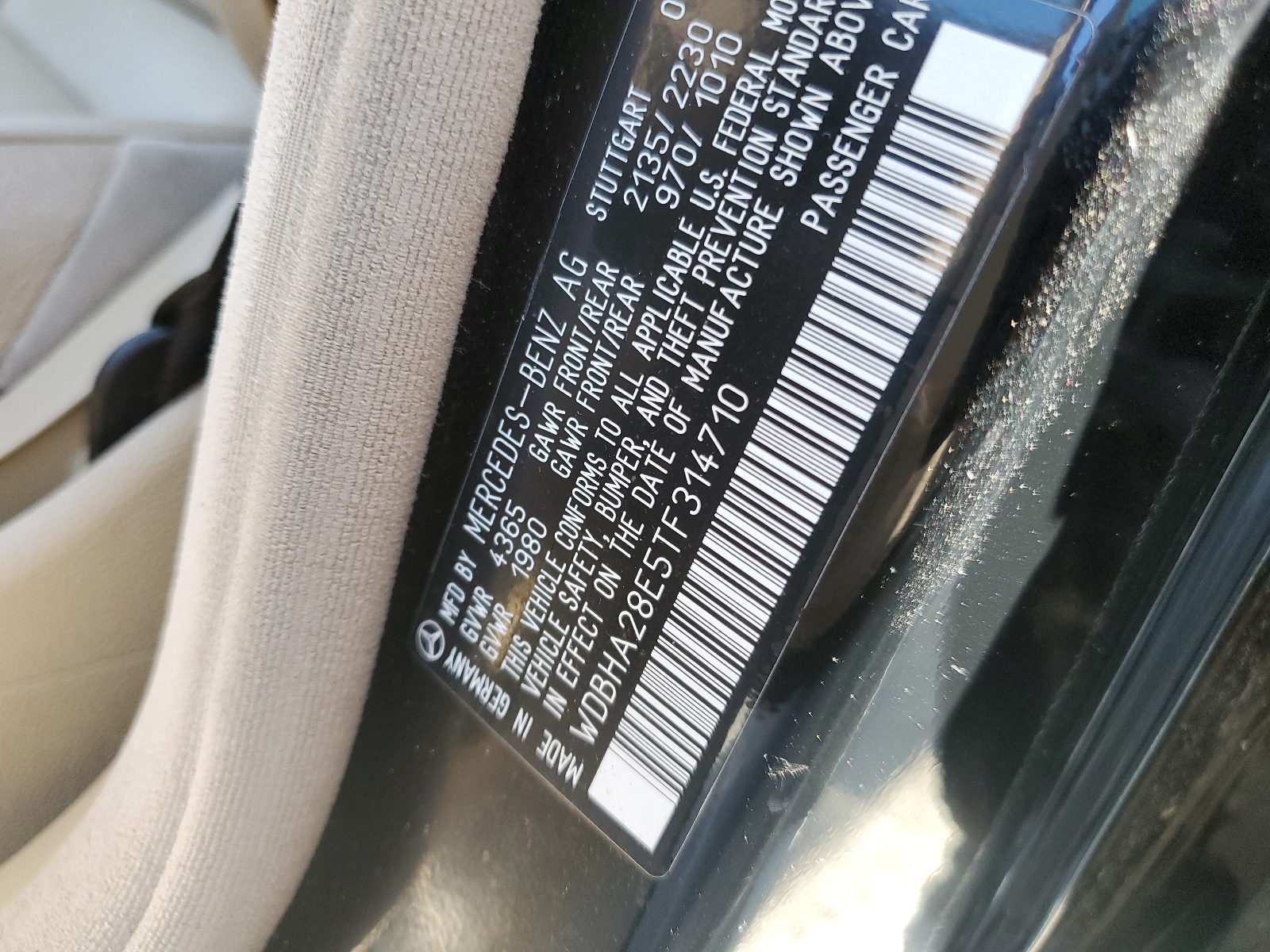 WDBHA28E5TF314710 1996 Mercedes-Benz C 280