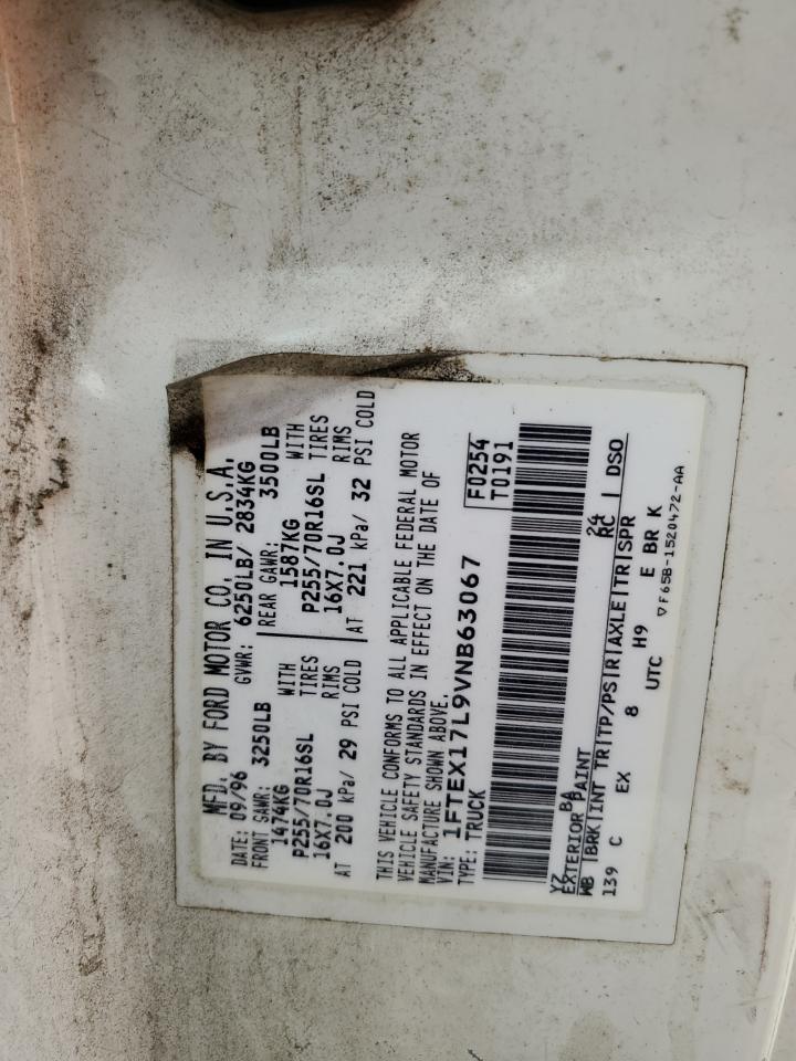 1997 Ford F150 VIN: 1FTEX17L9VNB63067 Lot: 67874794