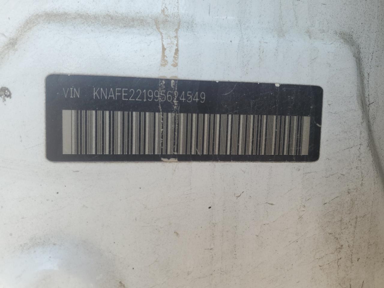 KNAFE221995624549 2009 Kia Spectra Ex