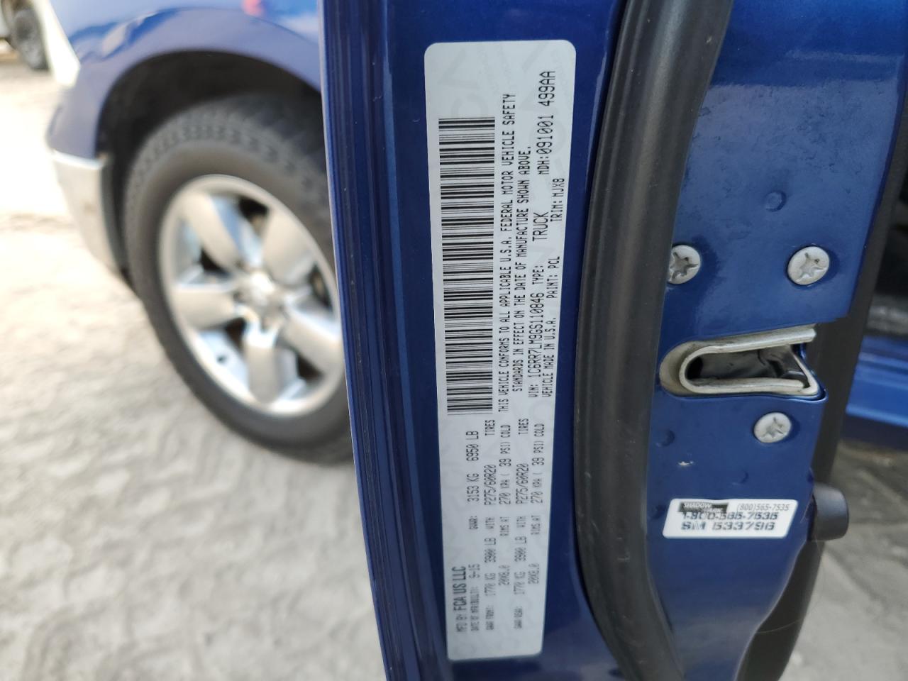 2016 Ram 1500 Slt VIN: 1C6RR7LM9GS110846 Lot: 67585144