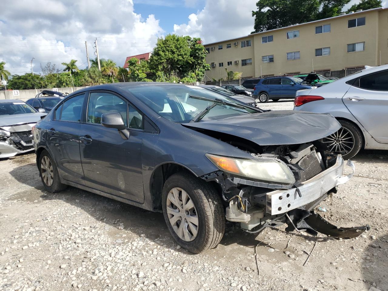 2012 Honda Civic Lx VIN: 19XFB2F5XCE007827 Lot: 68937434