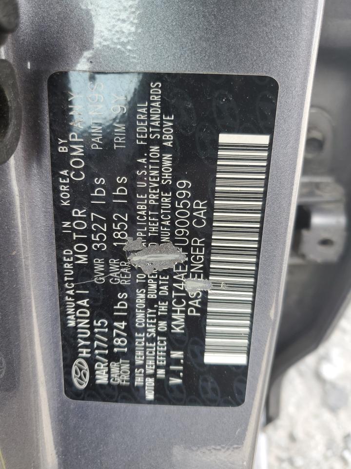 KMHCT4AE1FU900599 2015 Hyundai Accent Gls