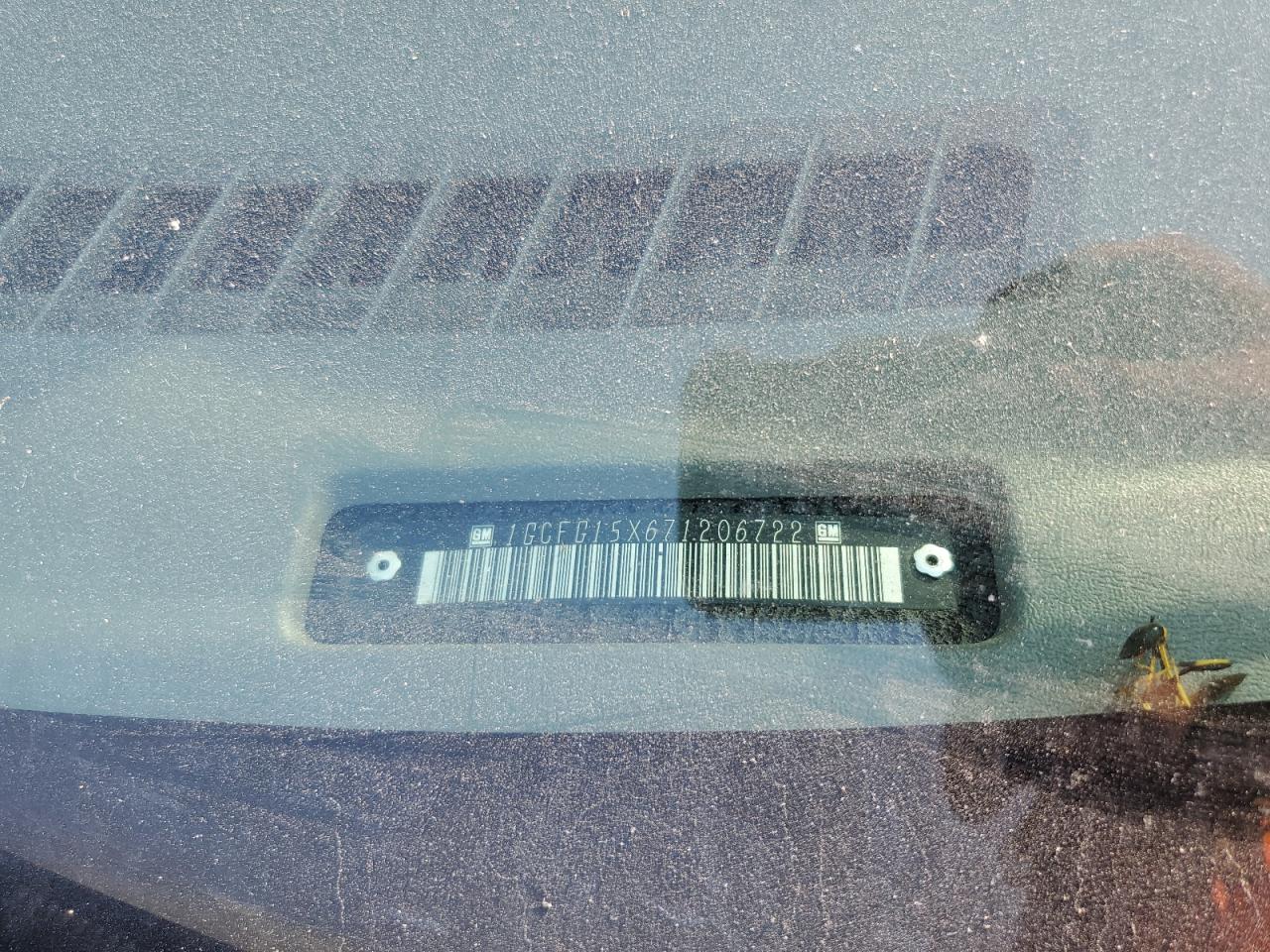 2007 Chevrolet Express G1500 VIN: 1GCFG15X671206722 Lot: 67170924