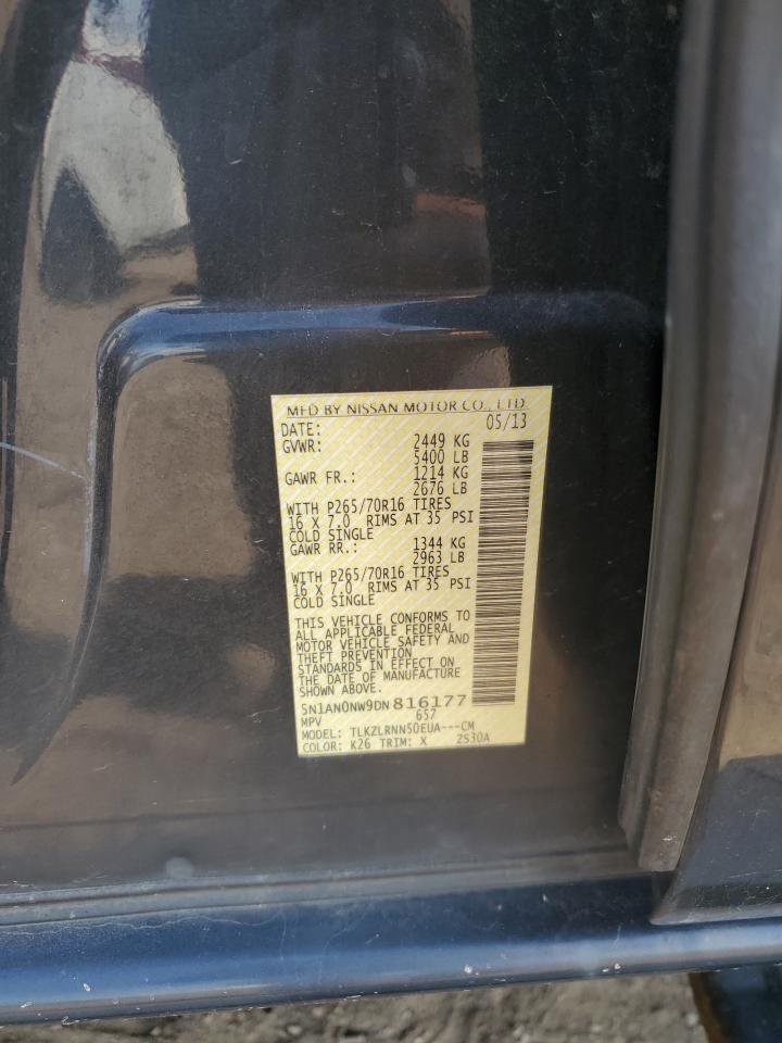 2013 Nissan Xterra X VIN: 5N1AN0NW9DN816177 Lot: 65360034