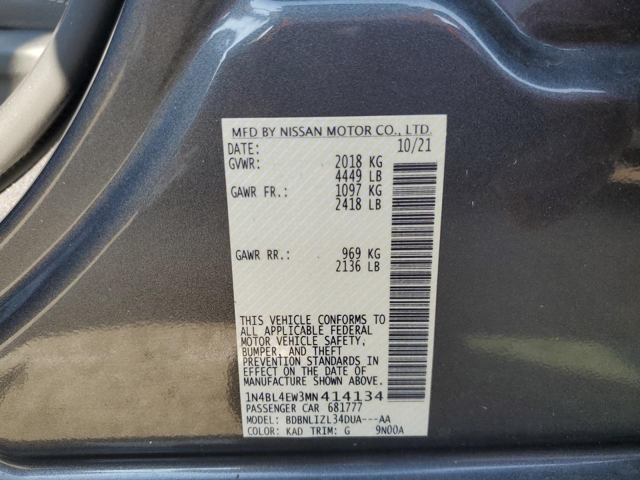2021 Nissan Altima - Image 12
