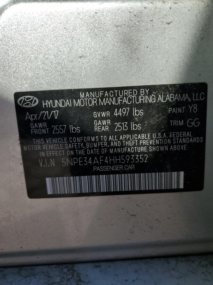 5NPE34AF4HH593352 2017 Hyundai Sonata Sport