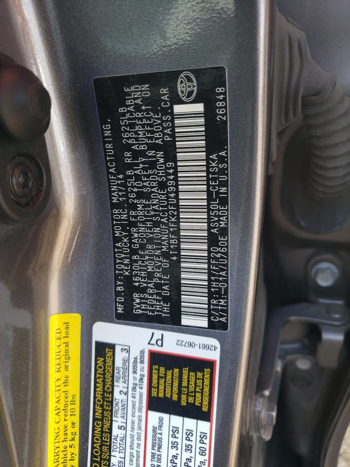 4T1BF1FK2FU499449 2015 Toyota Camry Le