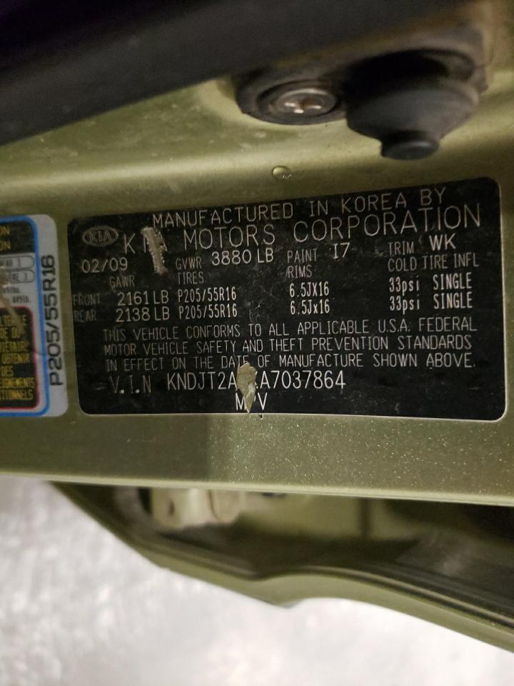 2010 Kia Soul + VIN: KNDJT2A2XA7037864 Lot: 65083264