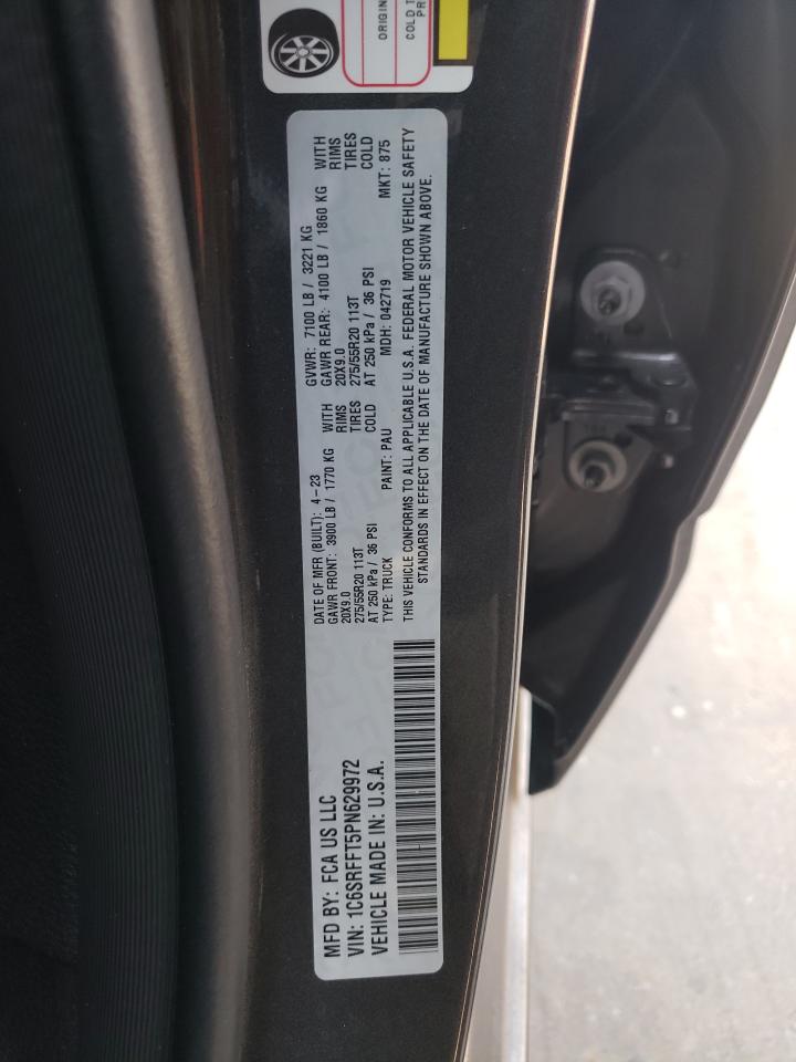 2023 Ram 1500 Big Horn/Lone Star VIN: 1C6SRFFT5PN629972 Lot: 66374394