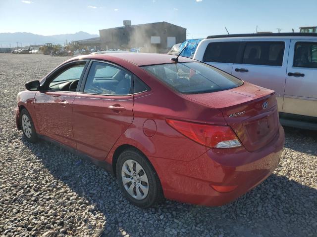  HYUNDAI ACCENT 2016 Red