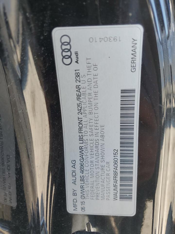 2015 Audi A5 Premium Plus VIN: WAUMFAFR8FA060152 Lot: 69417904