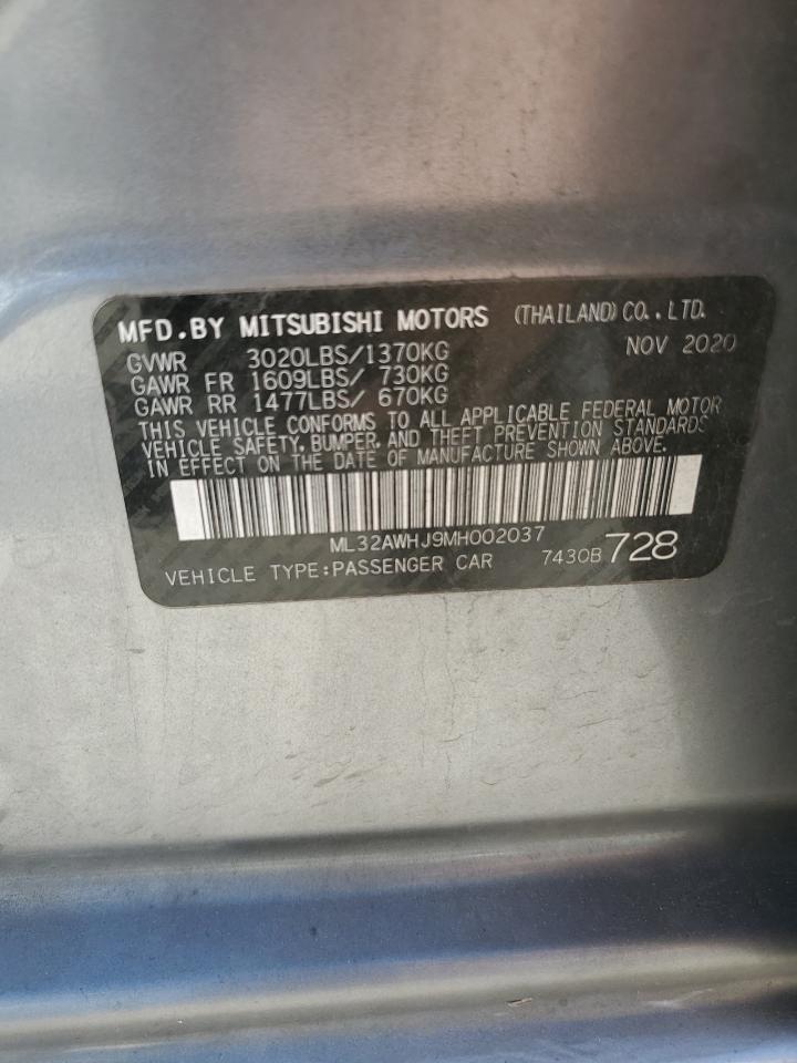 ML32AWHJ9MH002037 2021 Mitsubishi Mirage Se