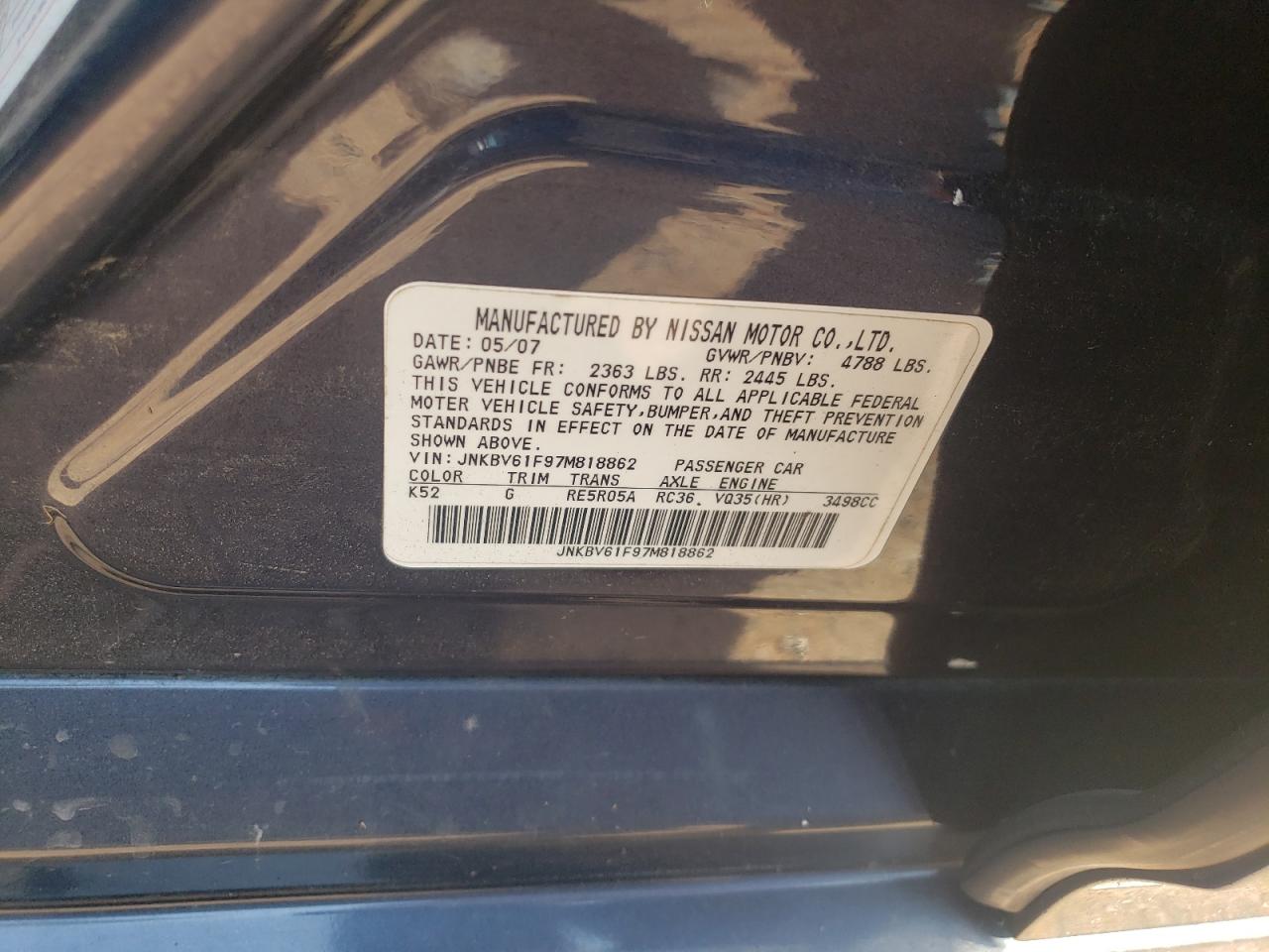 2007 Infiniti G - Image 12