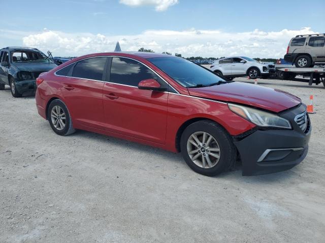 Sedans HYUNDAI SONATA 2017 Czerwony