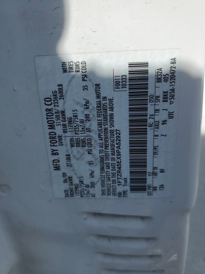 2009 Ford Ranger Super Cab VIN: 1FTZR45EX9PA52927 Lot: 68676084