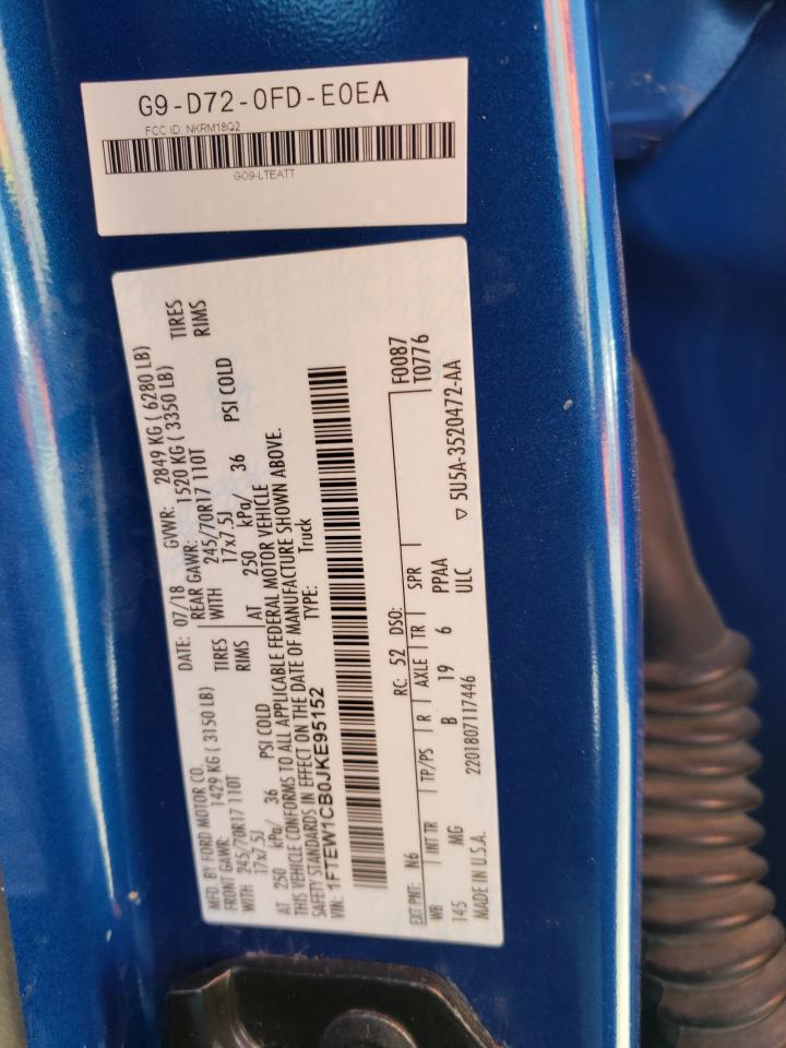 1FTEW1CB0JKE95152 2018 Ford F150 Supercrew 1FTEW1CB0JKE95152 2018 Ford F150 Supercrew