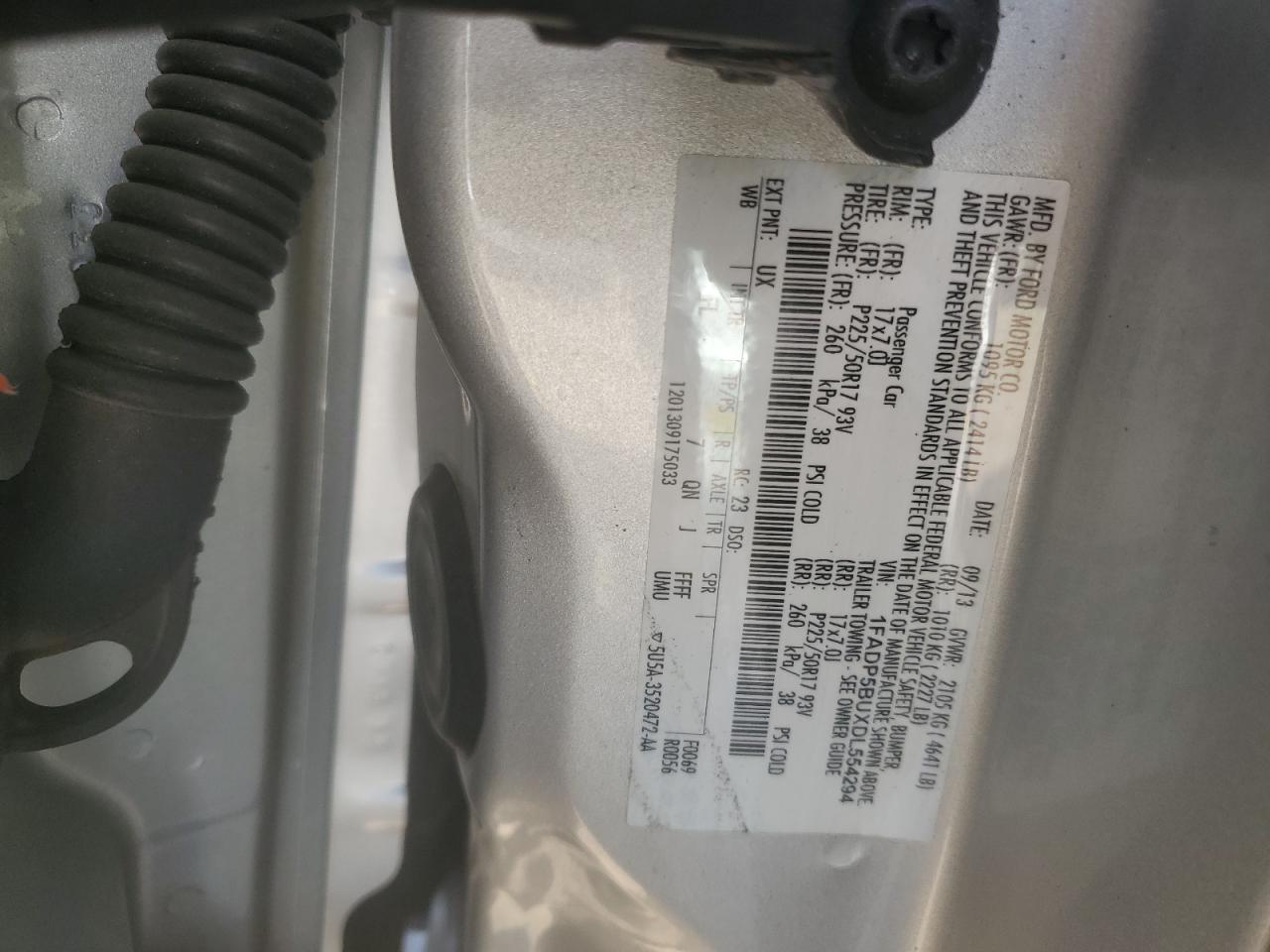 2013 Ford C-Max Sel VIN: 1FADP5BUXDL554294 Lot: 64677504