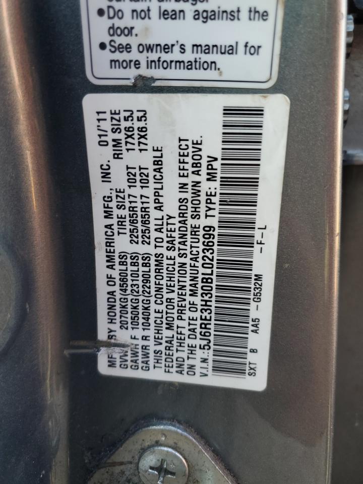 2011 Honda Cr-V Lx VIN: 5J6RE3H30BL023699 Lot: 68017794